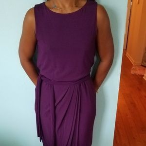 Rachel Roy Plum Jersey size 6 sleeveless dress